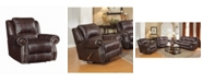 Furniture Coaster Home Furnishings Sir Rawlinson Upholstered Swivel Rocker Recliner
